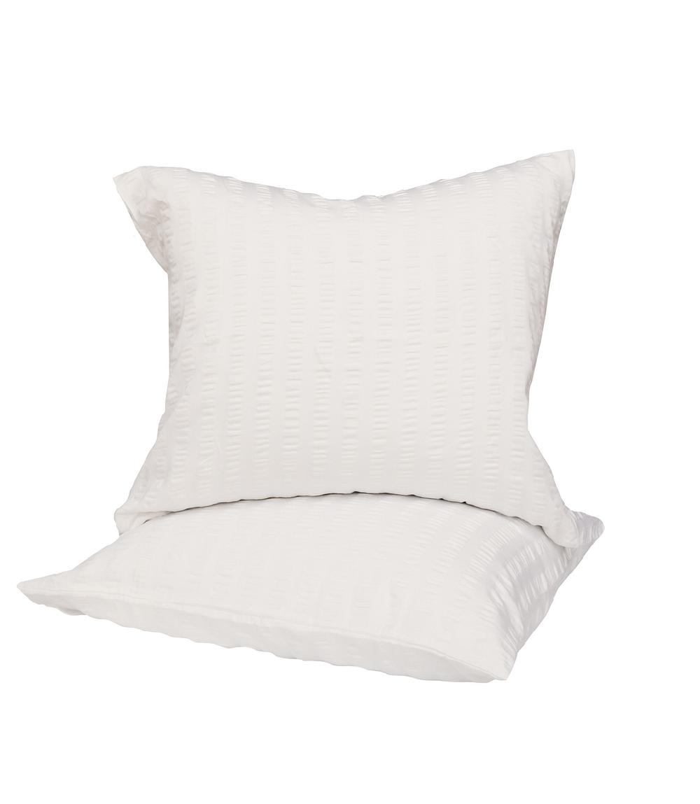 crisp sheets Kussensloop Set | Smooth Waffle Pebble Stone