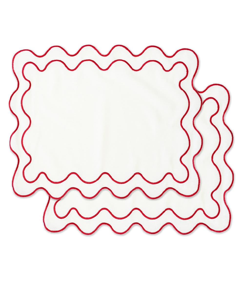 crisp sheets Wavy Placemat set | Kulu Club x Crisp Sheets