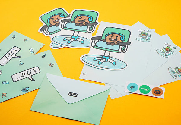 BT21 BT21 Briefpapier Set A - SHOOKY