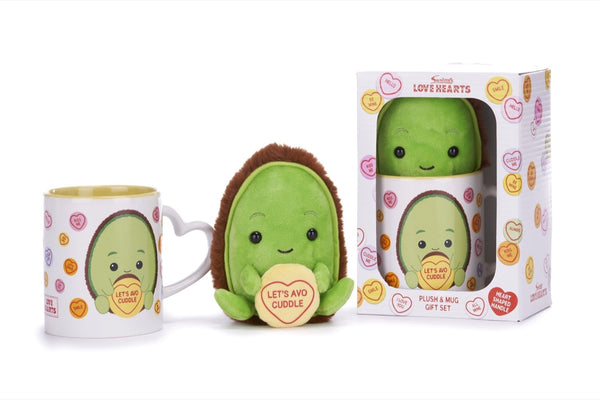 Love Hearts Cadeauset Avocado - Let's Avo Cuddle - Mok En Knuffel