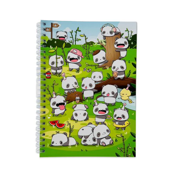 CutieSquad A5 Bullet Journal - Panda Forest
