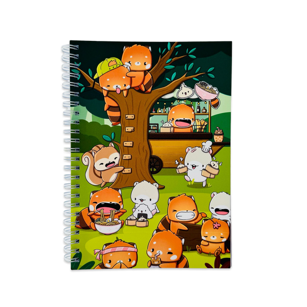 CutieSquad A5 Bullet Journal - Red Panda Foodies