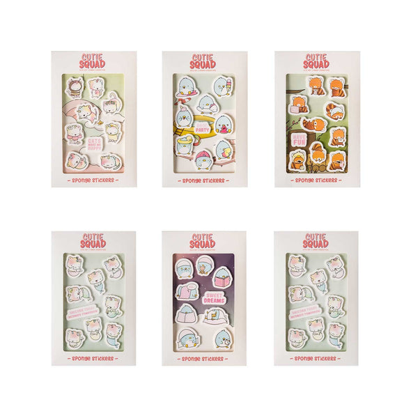 CutieSquad Big Foam Stickers - Sleepy Penguins