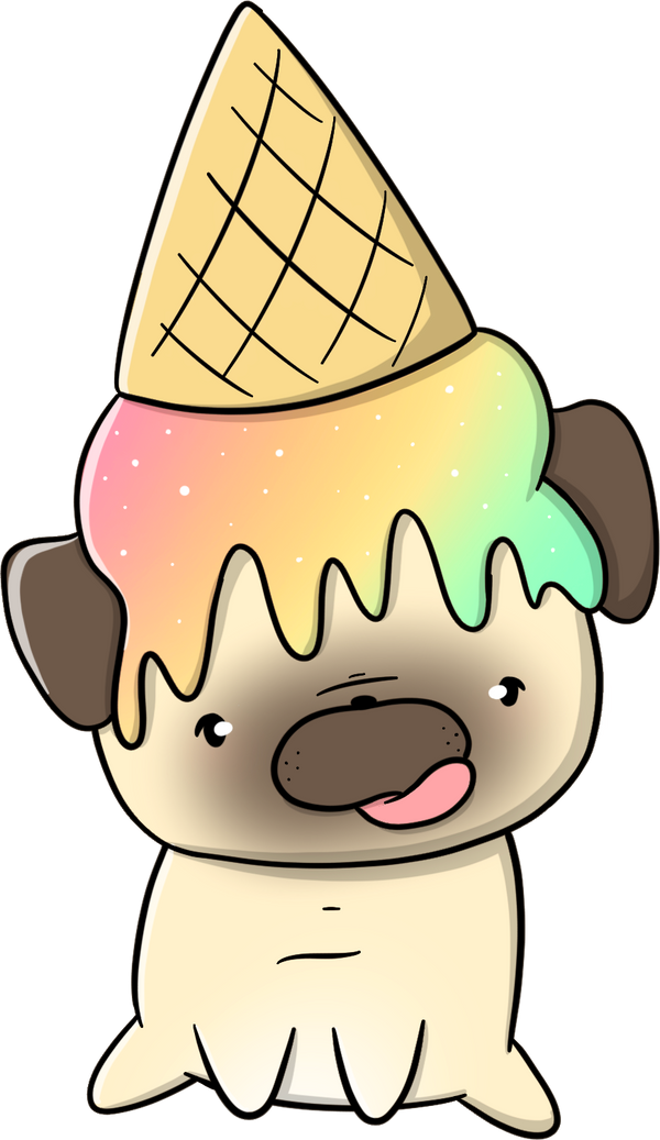 CutieSquad Stickerset - Pugs With Food