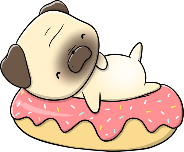 CutieSquad Stickerset - Pugs With Food