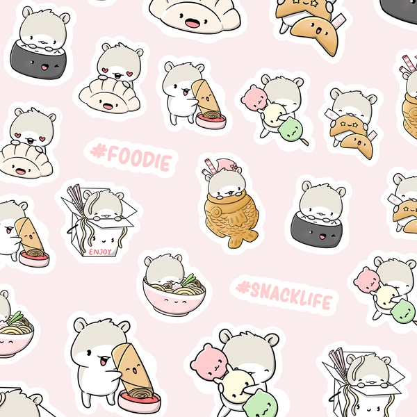 CutieSquad Stickervel - Asian Foodies