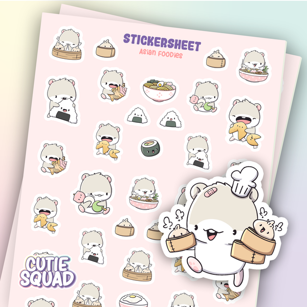 CutieSquad Stickervel - Asian Foodies II