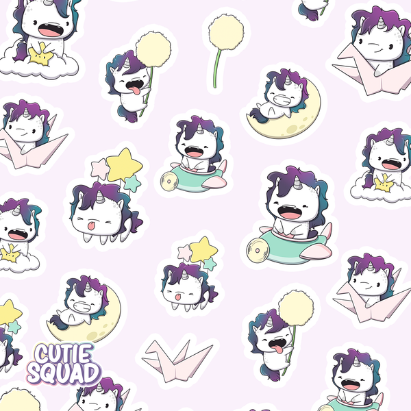 CutieSquad Stickervel - Cloudy Unicorns