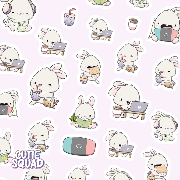 CutieSquad Stickervel - Cozy Bunnies