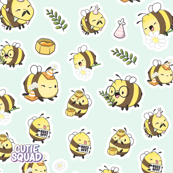 CutieSquad Stickervel - Happy Busy Bees