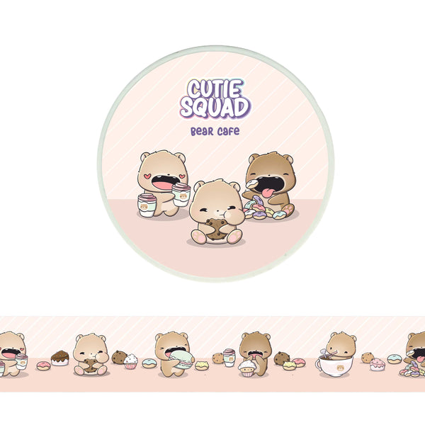 CutieSquad Washi tape - Bear Cafe