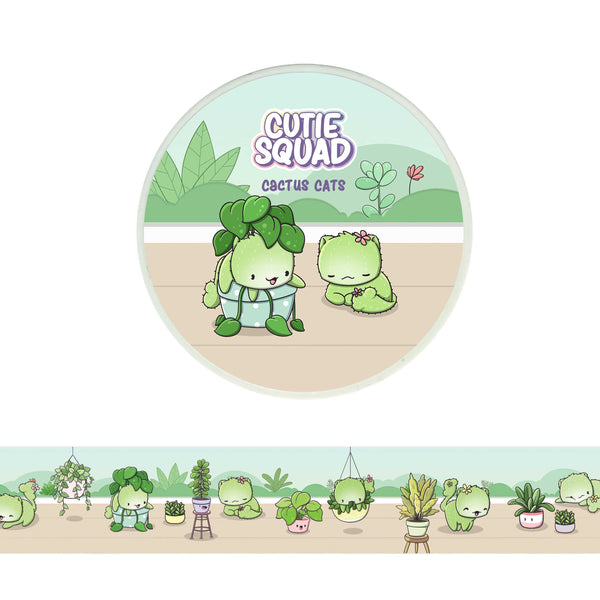 CutieSquad Washi tape - Cactus Cats II