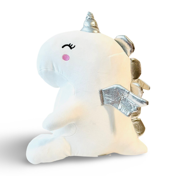 Kenji Angel Dino Knuffel - 30 Cm - Wit