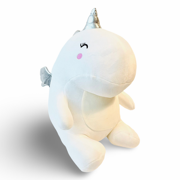 Kenji Angel Dino Knuffel - 30 Cm - Wit