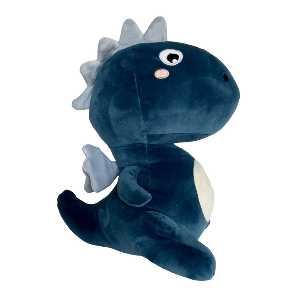 Kenji Draak Dino Knuffel - 35 Cm - Blauw