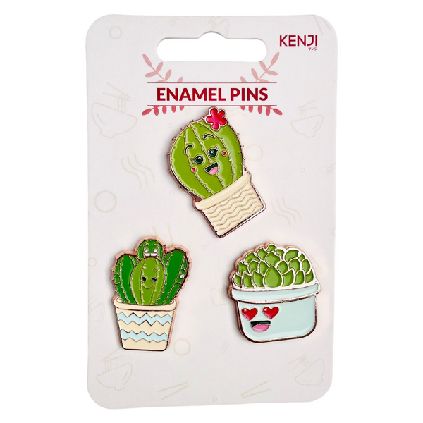 Kenji Driedelige Set Pins - Cactus