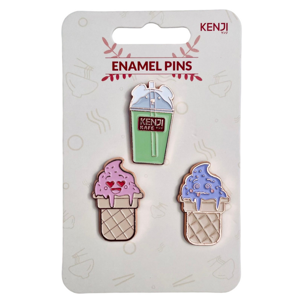 Kenji Driedelige Set Pins - Kafe