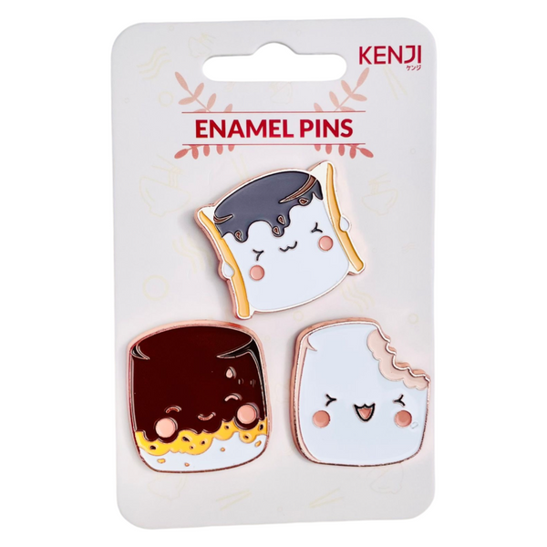 Kenji Driedelige Set Pins - Marshmellows