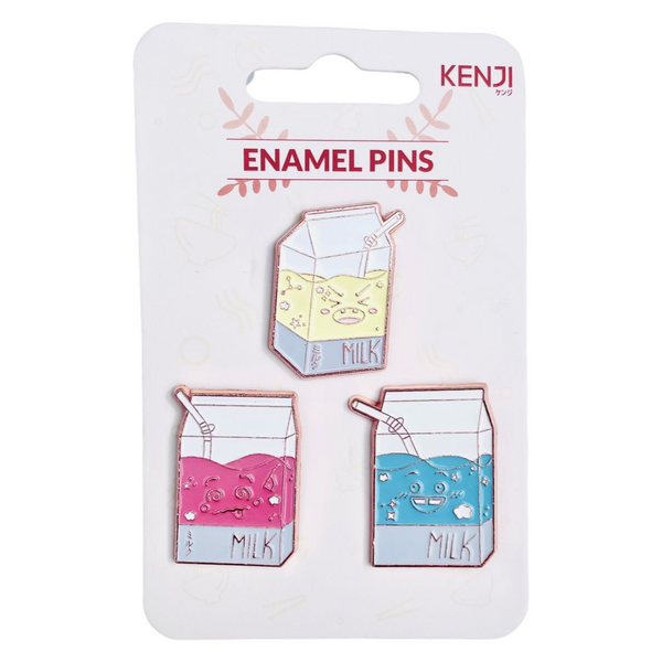 Kenji Driedelige Set Pins - Space Milk
