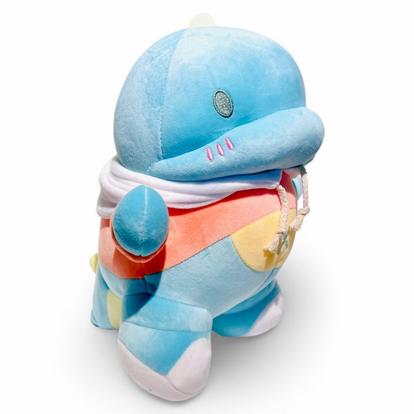 Kenji Yabu rex knuffel blauw - 30 cm