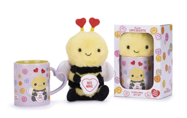 Love Hearts Cadeauset Bij - Bee Mine - Mok En Knuffel