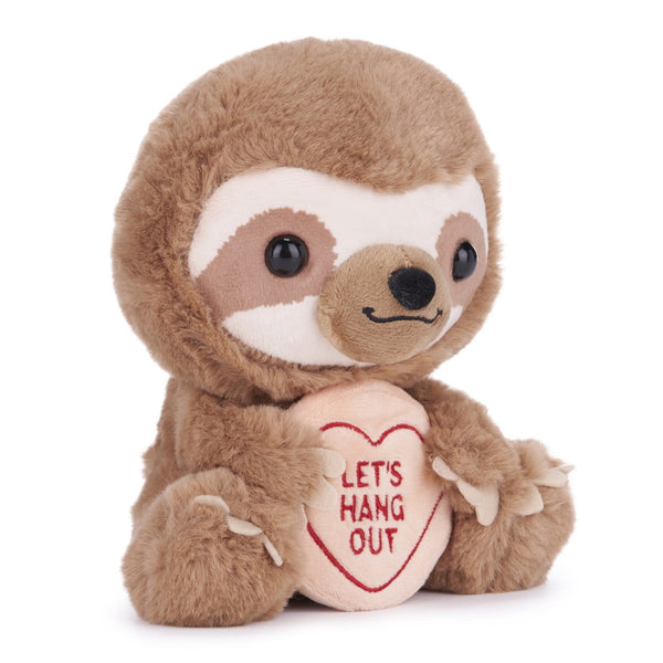 Love Hearts Luiaard Knuffel - Let's Hang Out - 18 Cm