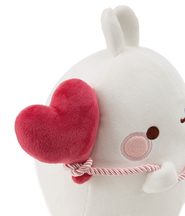 Molang Molang Knuffel Met Hartjesballon - 24 Cm