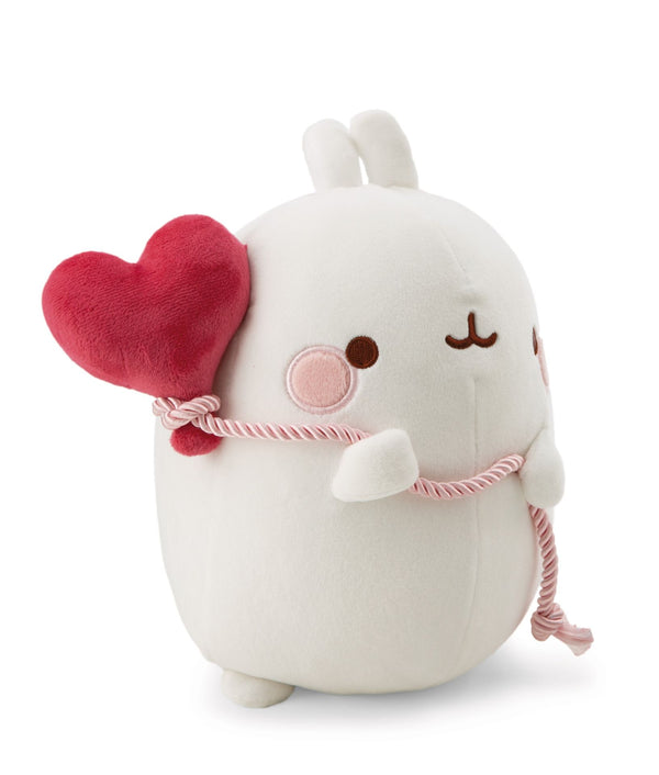 Molang Molang Knuffel Met Hartjesballon - 48 Cm