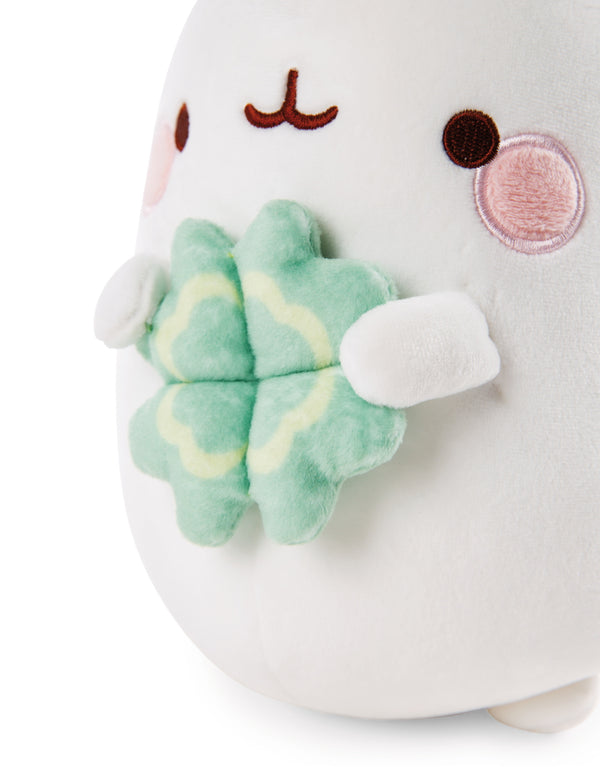 Molang Molang Knuffel Met Klaver - 16 Cm