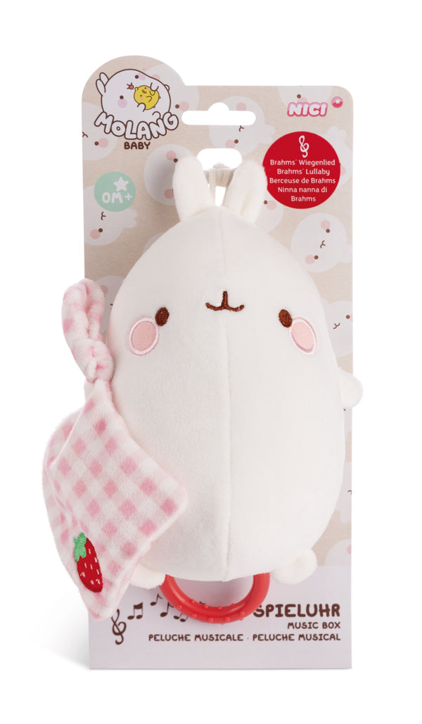 Molang Molang Knuffel Met Muziekje - 15 Cm
