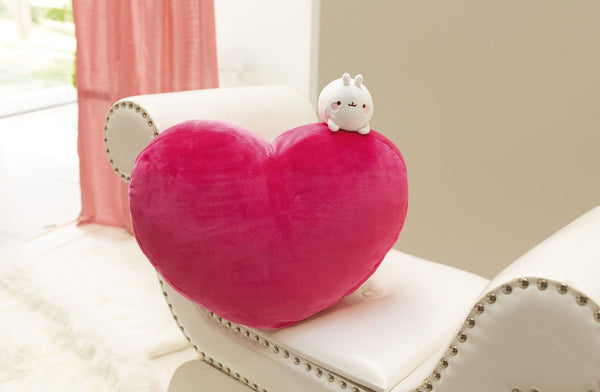 Molang Molang Kussen Hart - 42 X 27 Cm