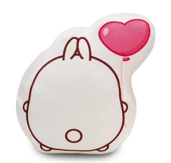 Molang Molang Kussen Met Hartjesballon - 35 Cm