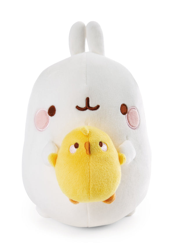 Molang Molang Met Piu Piu Knuffel - 24 Cm