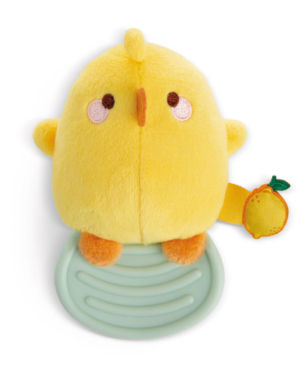 Molang Piu Piu baby knuffeltje met bijtring - 10 cm