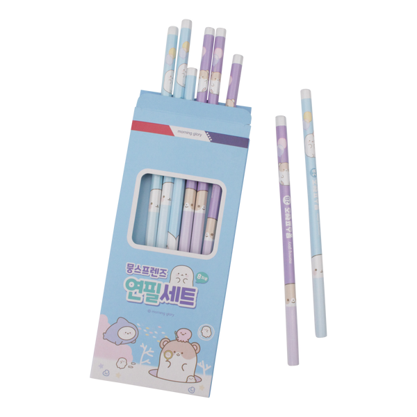 Moongs Moongs Friends 2B-potlodenset (8) - Diverse