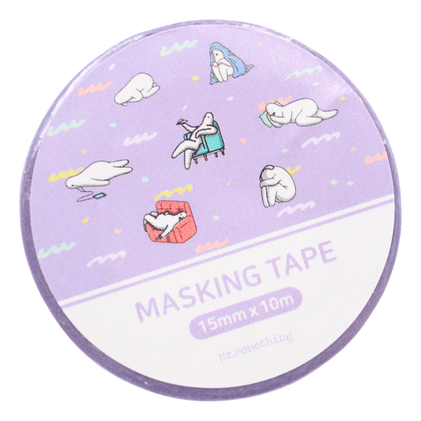 Mr.Donothing Mr.Donothing Masking / Washi Tape - Paars