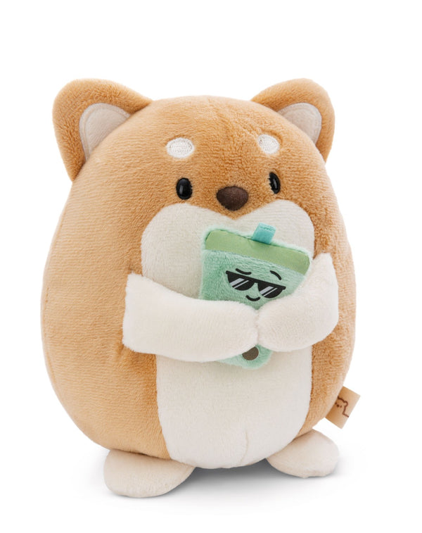 Mymochi Knuffel Hond Hiro Met Bubble Tea - 16 Cm