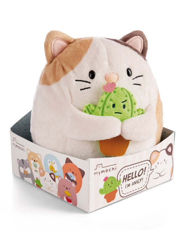 Mymochi Knuffel Kat Angy Met Cactus - 16 Cm
