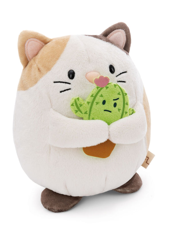 Mymochi Knuffel kat Angy met cactus - 27 cm