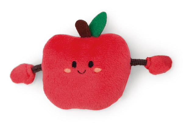 Nici Mini pluche magneetje appel - 6 cm