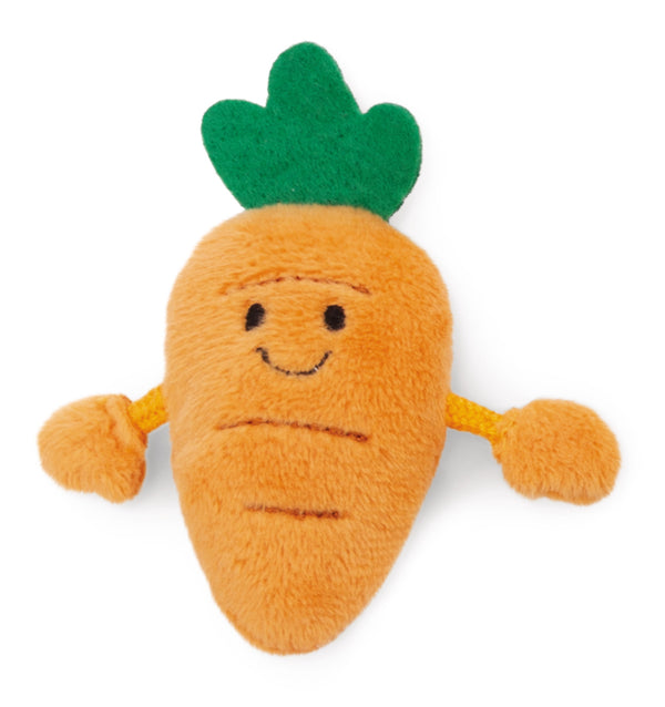Nici Mini pluche magneetje wortel - 6 cm