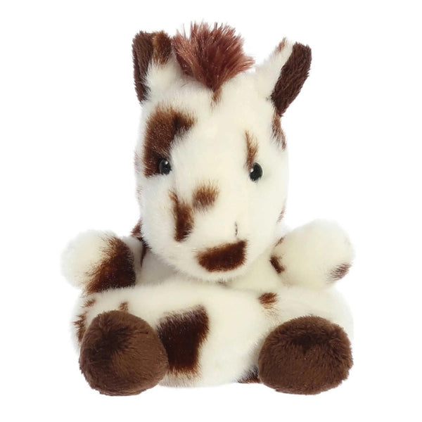 Palm Pals Gevlekt Paard knuffeltje - 13 cm