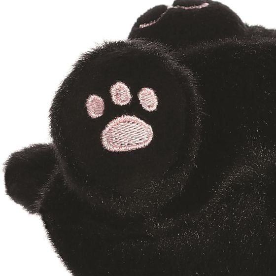Palm Pals Zwarte Kat Knuffeltje - 13 Cm