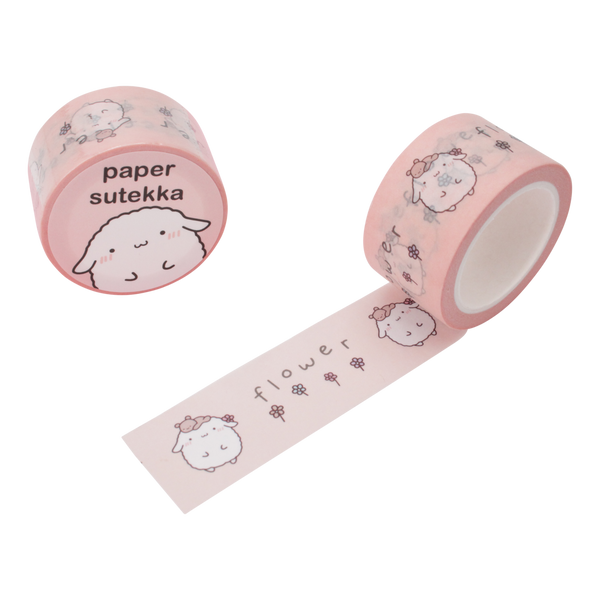 Paper Sutekka Washi Tape - Flowers Mochi 25 mm