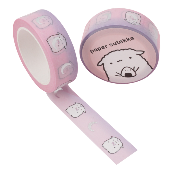 Paper Sutekka Washi Tape - Magical Mika - Silver Foil