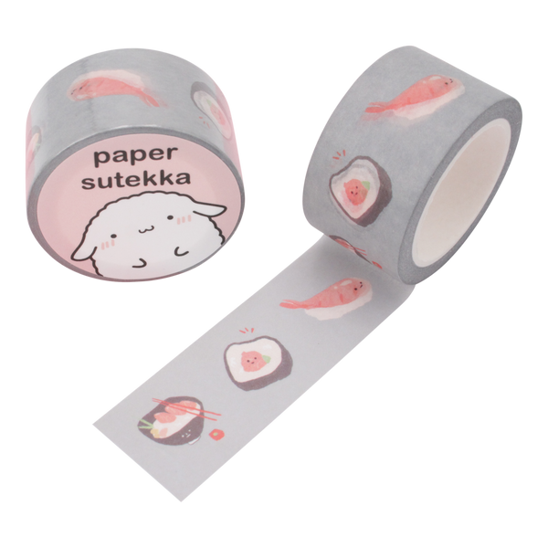 Paper Sutekka Washi Tape - Sushi Sashimi 25 mm