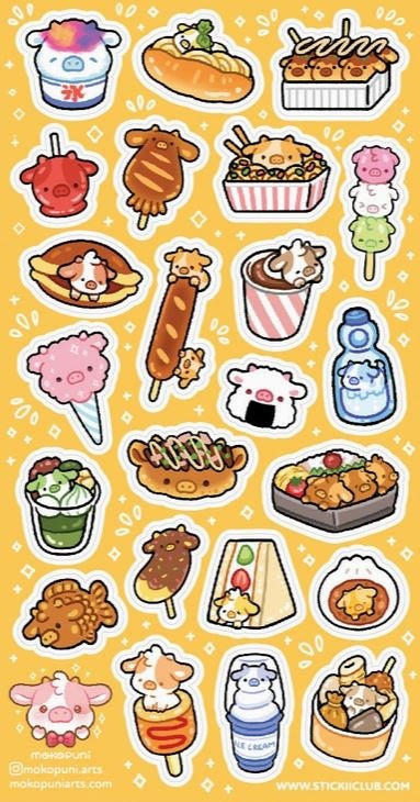 Stickii Stickervel - Oishii Cow Konbini