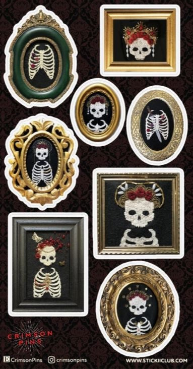 Stickii Stickervel - Skeleton Gallery