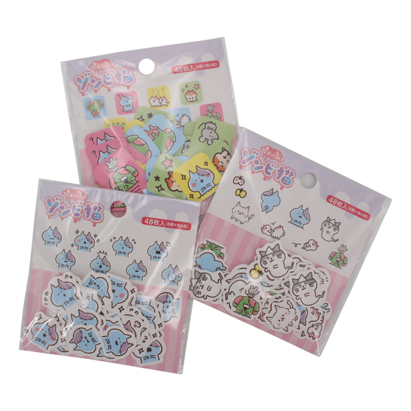 Zombie Cat Seal Stickers 1