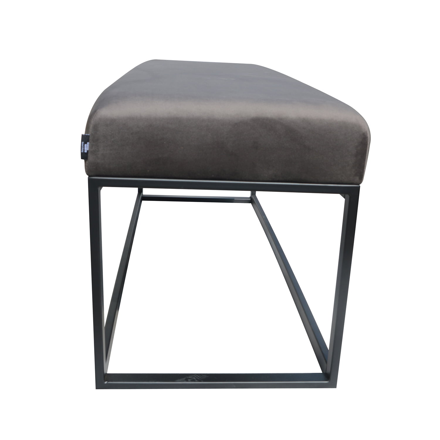 Damiware Bankje Velvet Fluweel En Boucle 121cm Couchy – Velvet Grijs